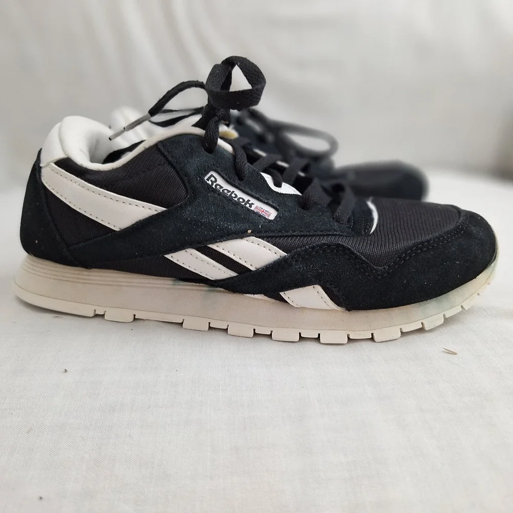 Sneakers Shoes Retro 90s Reebok Black White 3 Classic Nylon Kids 100038891